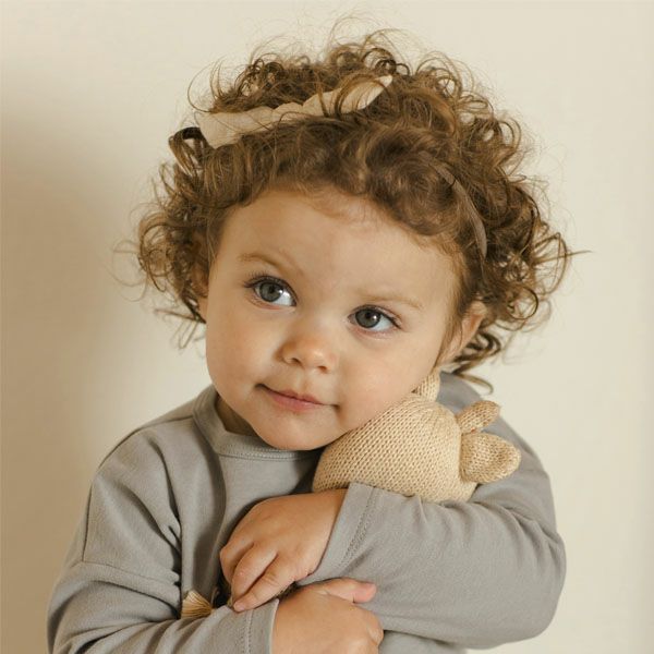 オーガニックコットン ベビー ガーゼ結び ヘアバンド