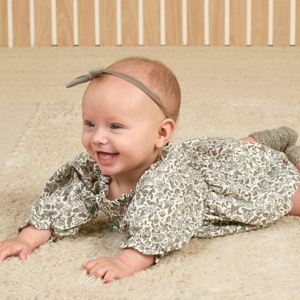 オーガニックコットン ベビー ガーゼ結び ヘアバンド