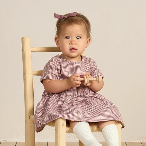 オーガニックコットン ベビー ガーゼ結び ヘアバンド