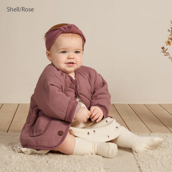 オーガニックコットン ベビー ソックス 2色組