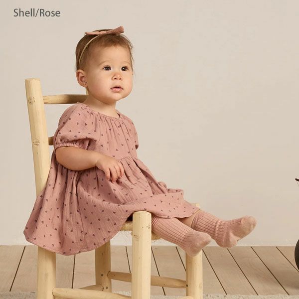 オーガニックコットン ベビー ソックス 2色組