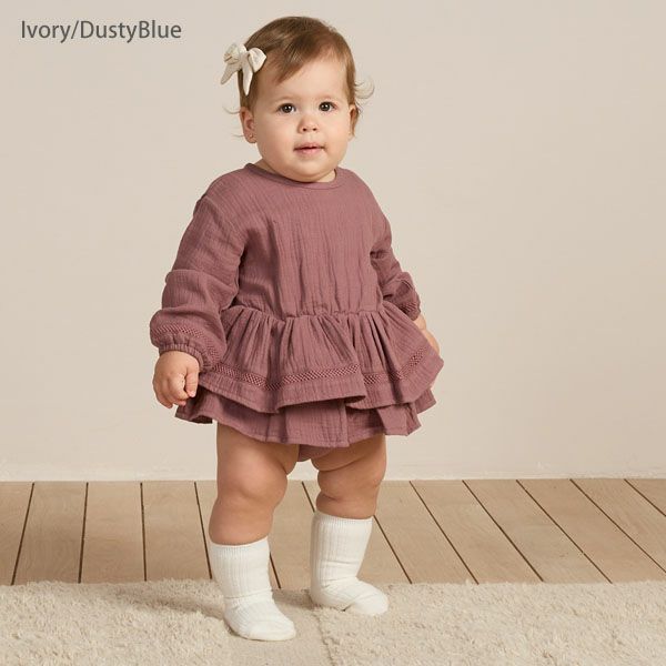 オーガニックコットン ベビー ソックス 2色組