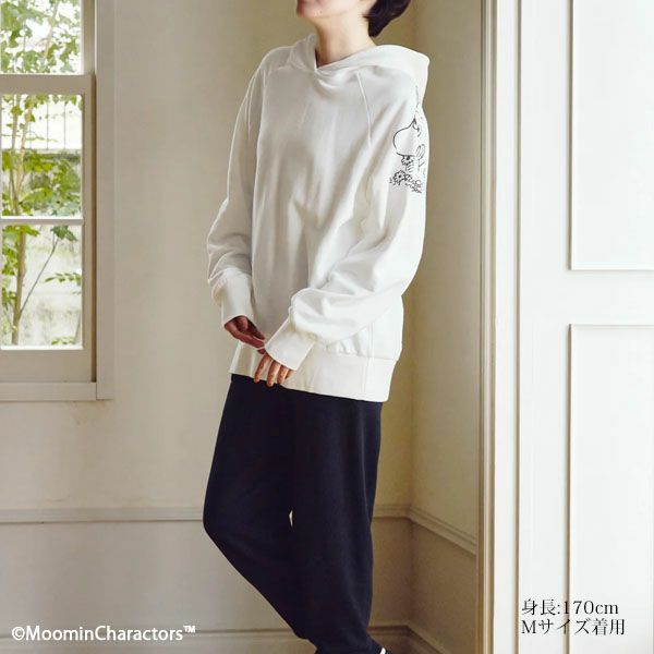 オーガニックコットン ムーミン ユニセックス ミニ裏毛フーディ