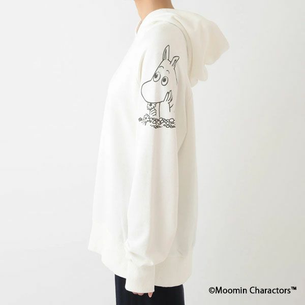 オーガニックコットン ムーミン ユニセックス ミニ裏毛フーディ