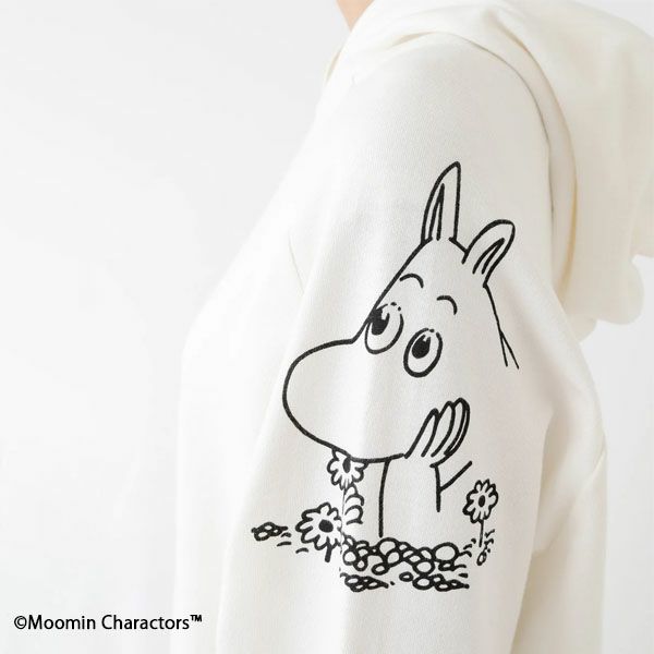 オーガニックコットン ムーミン ユニセックス ミニ裏毛フーディ