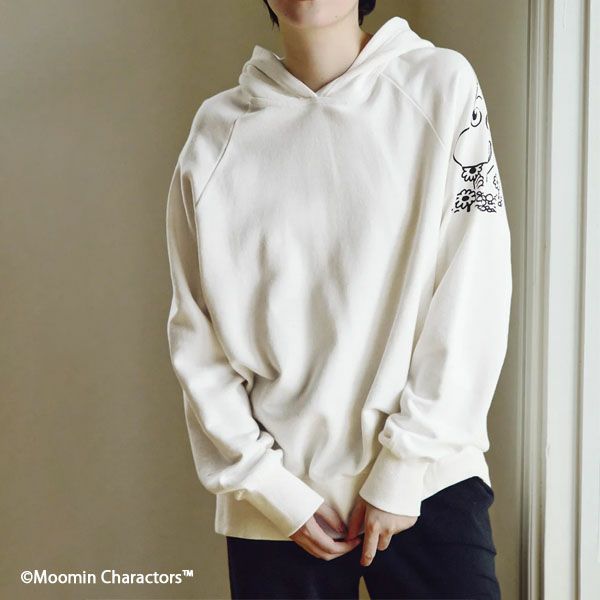 オーガニックコットン ムーミン ユニセックス ミニ裏毛フーディ