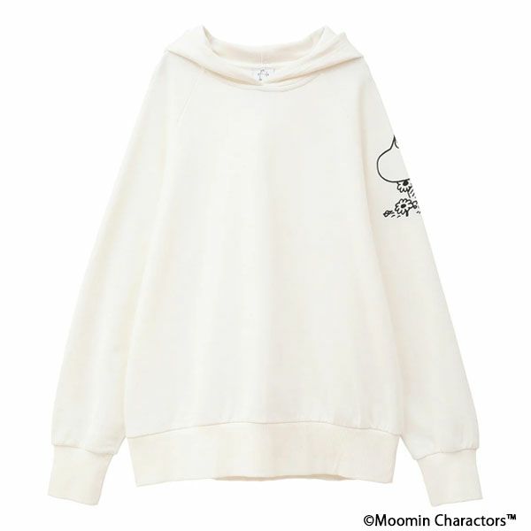 オーガニックコットン ムーミン ユニセックス ミニ裏毛フーディ