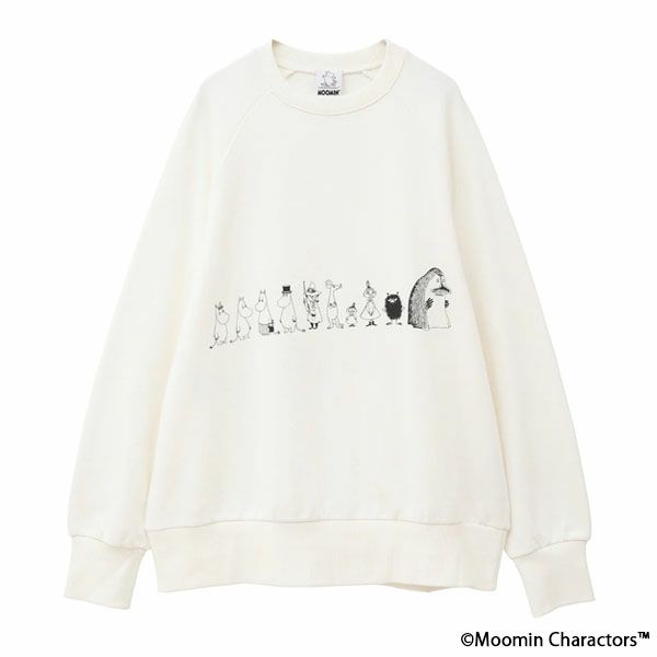 オーガニックコットン ムーミン ユニセックス ミニ裏毛スウェット