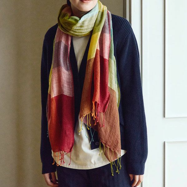 オーガニックコットン ニットタック編みカーディガン