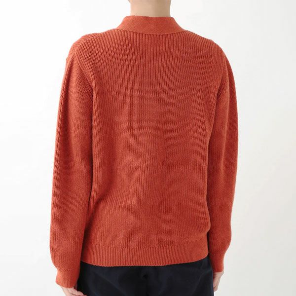 オーガニックコットン ニットタック編みカーディガン