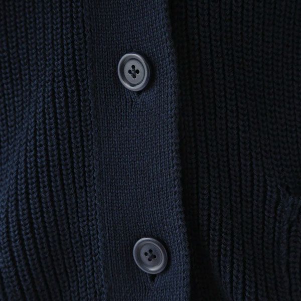 オーガニックコットン ニットタック編みカーディガン