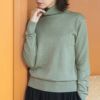 オーガニックコットン ニットタートルネック