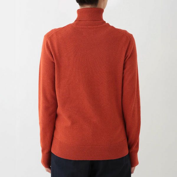 オーガニックコットン ニットタートルネック