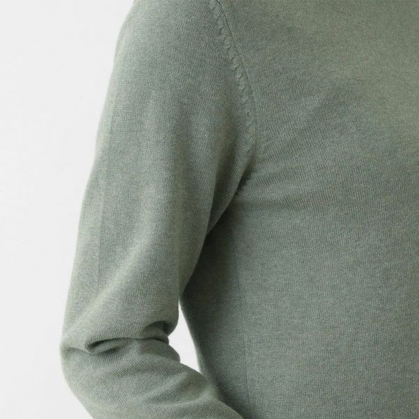 オーガニックコットン ニットタートルネック