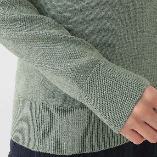 オーガニックコットン ニットタートルネック