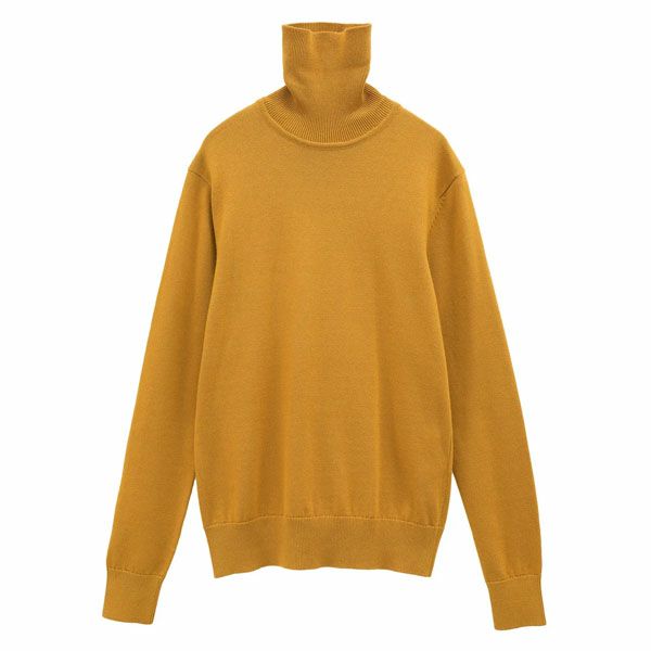 オーガニックコットン ニットタートルネック