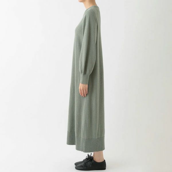 オーガニックコットン ニットシンプルワンピース