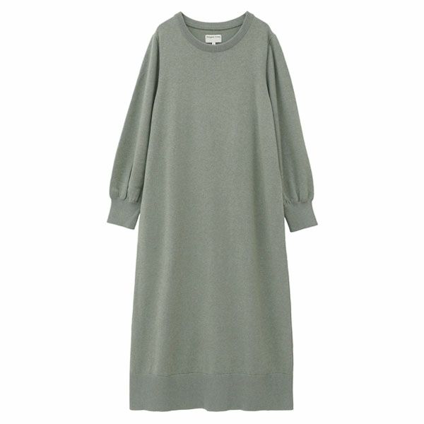 オーガニックコットン ニットシンプルワンピース
