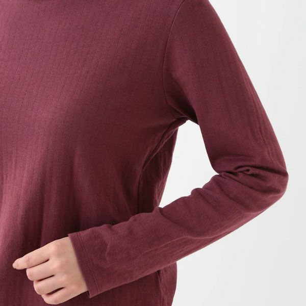 オーガニックコットン ダブルガーゼ オフタートルネック