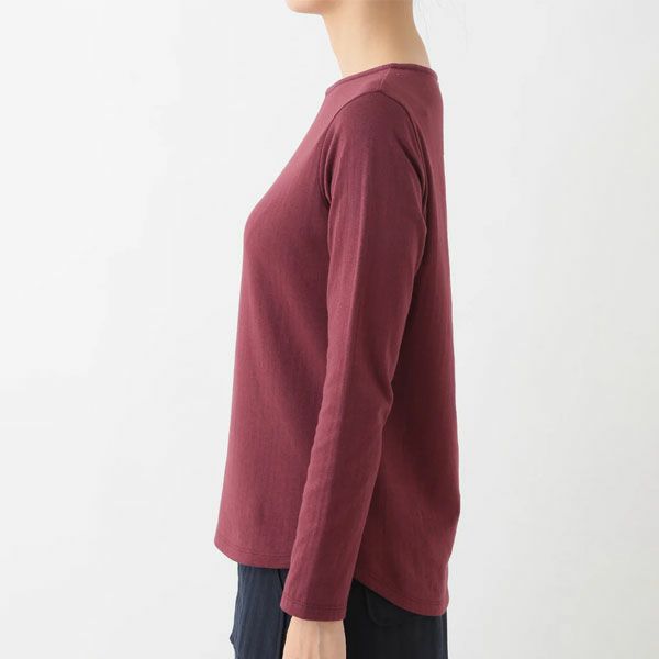 オーガニックコットン ダブルガーゼ ボートネック