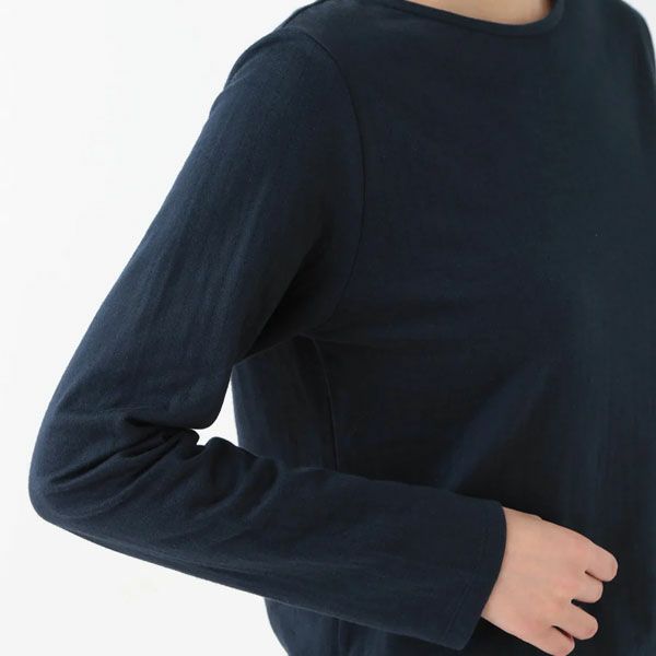 オーガニックコットン ダブルガーゼ ボートネック