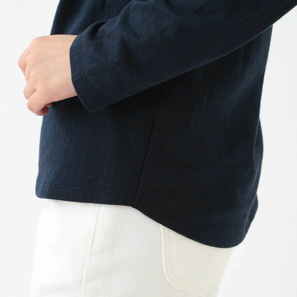 オーガニックコットン ダブルガーゼ ボートネック