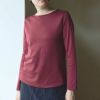 オーガニックコットン ダブルガーゼ ボートネック