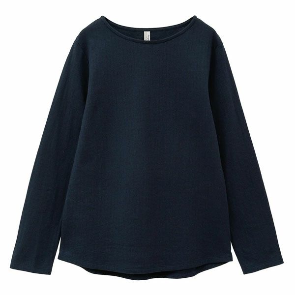 オーガニックコットン ダブルガーゼ ボートネック