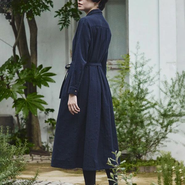 オーガニックコットン 手織りシーズンレスドレス