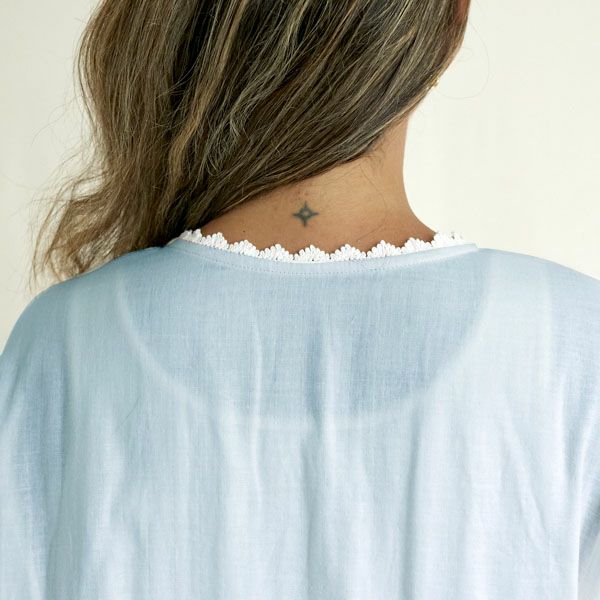 オーガニックコットン リリー ガーゼ ロングスリーブドレス