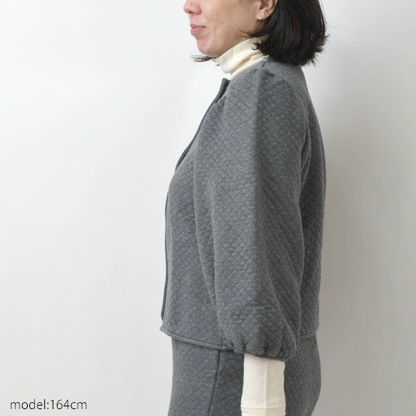 オーガニックコットン キルティング パフジャケット