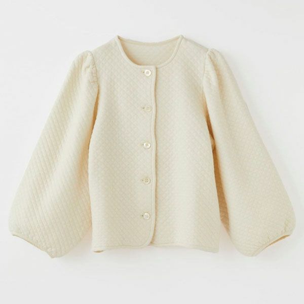 オーガニックコットン キルティング パフジャケット