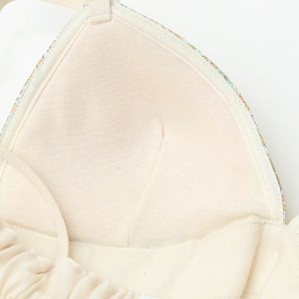 オーガニックコットン リバティプリント ペイズリー ブラ