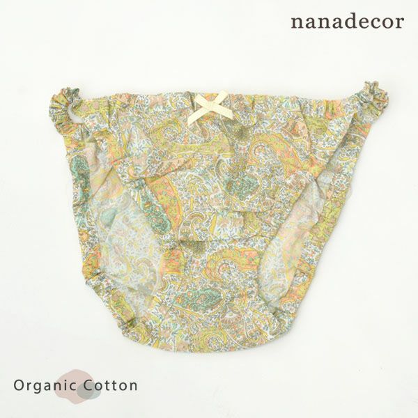 オーガニックコットン リバティプリント ペイズリー ストリングショーツ