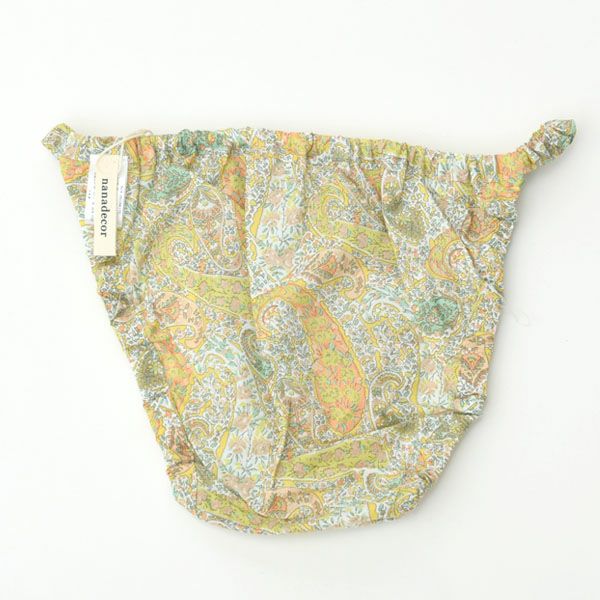 オーガニックコットン リバティプリント ペイズリー ストリングショーツ