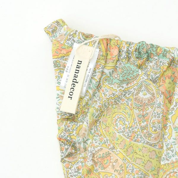 オーガニックコットン リバティプリント ペイズリー ストリングショーツ