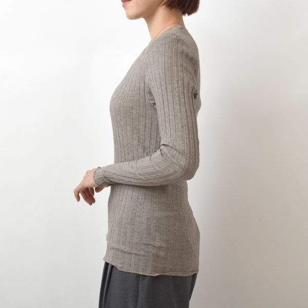 オーガニックコットン＆ヤク フォレストグレイ クループルオーバー
