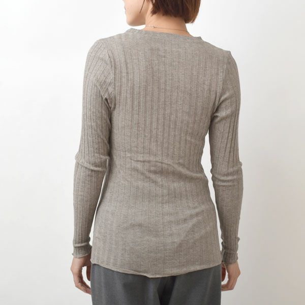 オーガニックコットン＆ヤク フォレストグレイ クループルオーバー