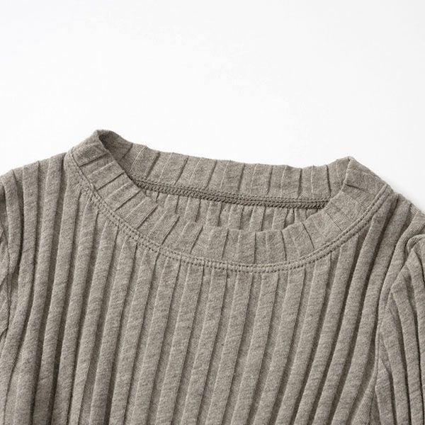 オーガニックコットン＆ヤク フォレストグレイ クループルオーバー