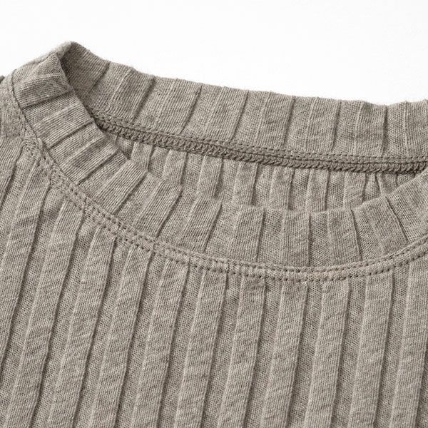 オーガニックコットン＆ヤク フォレストグレイ クループルオーバー