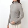 オーガニックコットン＆ヤク フォレストグレイ タートルプルオーバー
