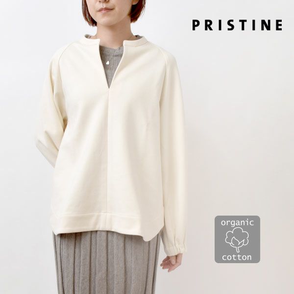 オーガニックコットン モクロディ キーネックプルオーバー