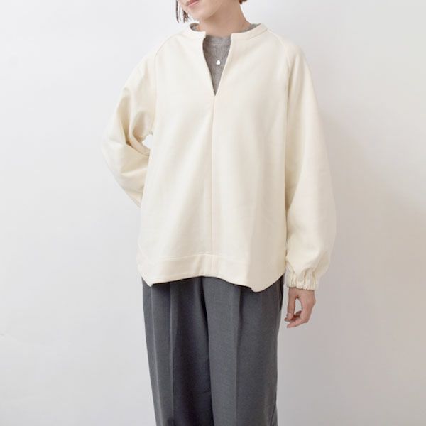 オーガニックコットン モクロディ キーネックプルオーバー