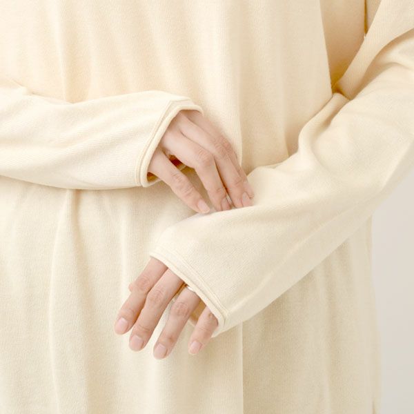 オーガニックコットン ニットタートルプルオーバー