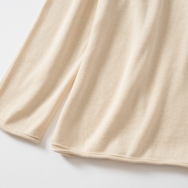 オーガニックコットン ニットタートルプルオーバー