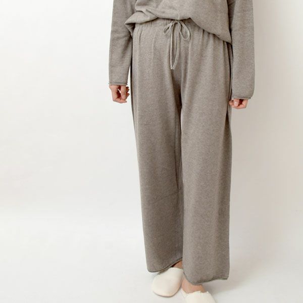 オーガニックコットン ニットパンツ