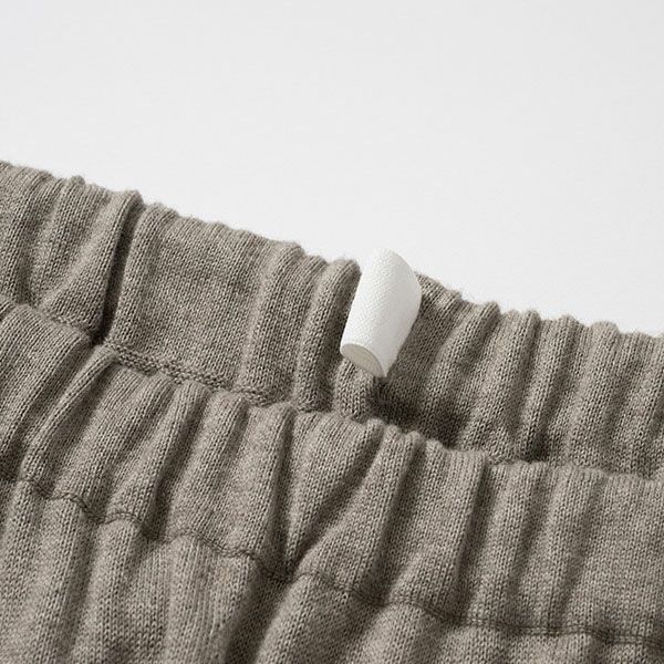 オーガニックコットン＆ヤク フォレストグレイ ニットパンツ