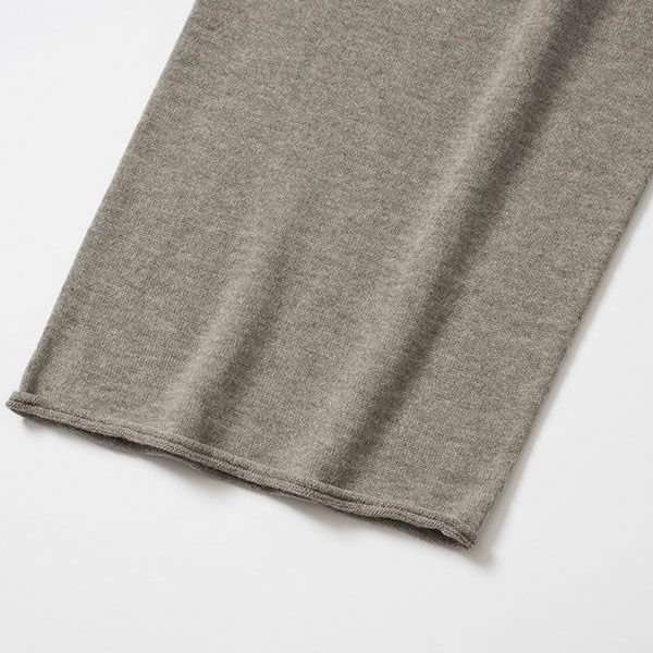 オーガニックコットン＆ヤク フォレストグレイ ニットパンツ