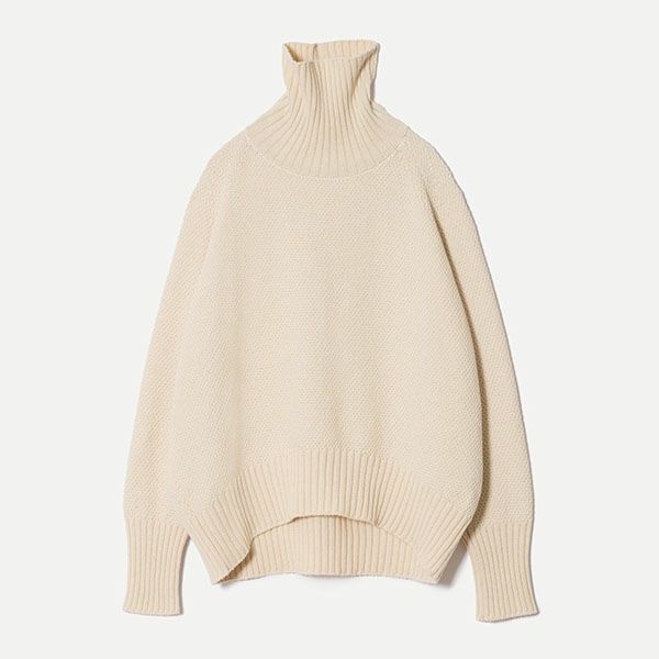 オーガニックコットン 鹿の子 ビッグタートルセーター