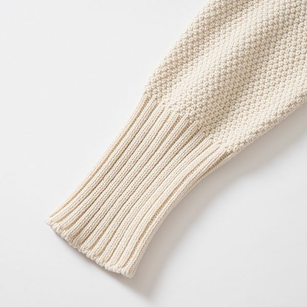 オーガニックコットン 鹿の子 ビッグタートルセーター